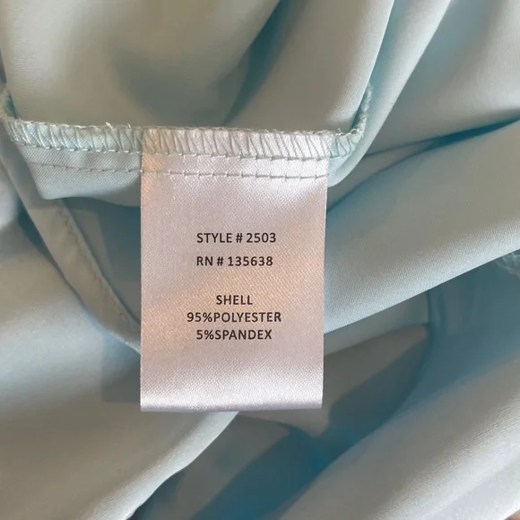 Hutch Light Blue Fringed Tie Front Cap Sleeve Button Down Blouse Size SMALL - Picture 8 of 8